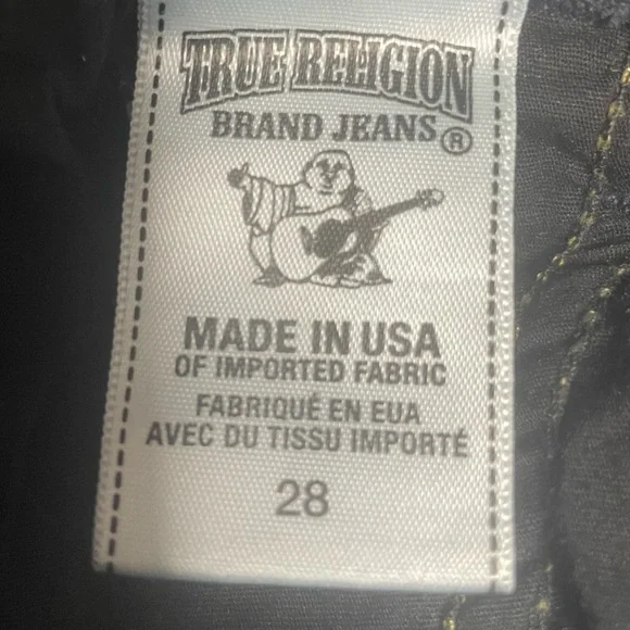 True Religion Casey Low Rise Super Skinny Stretch Dark Blue Denim Women's 28 - Picture 10 of 12